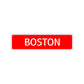 Boston Street Sign Children Name Room Plate