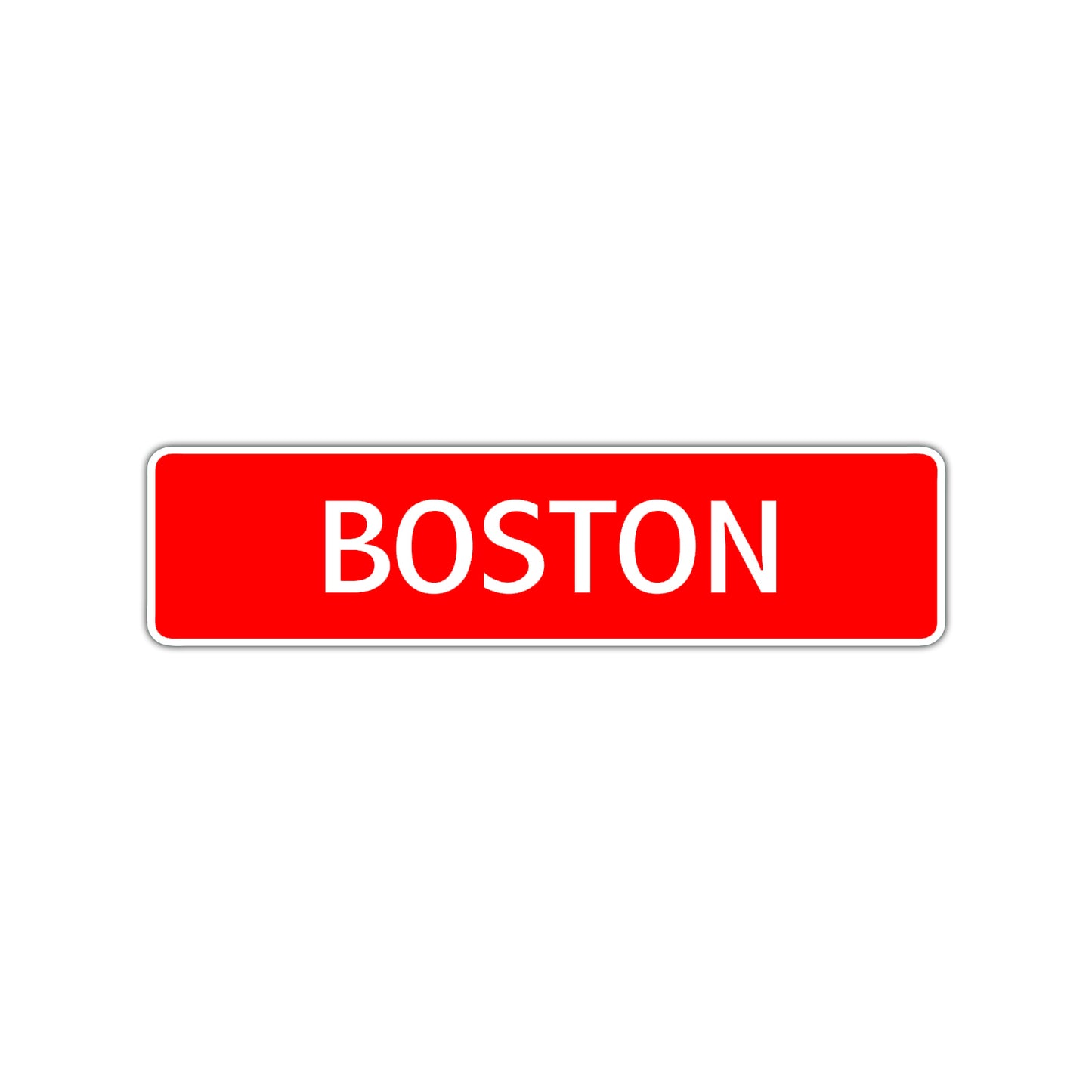 Boston Street Sign Children Name Room Plate