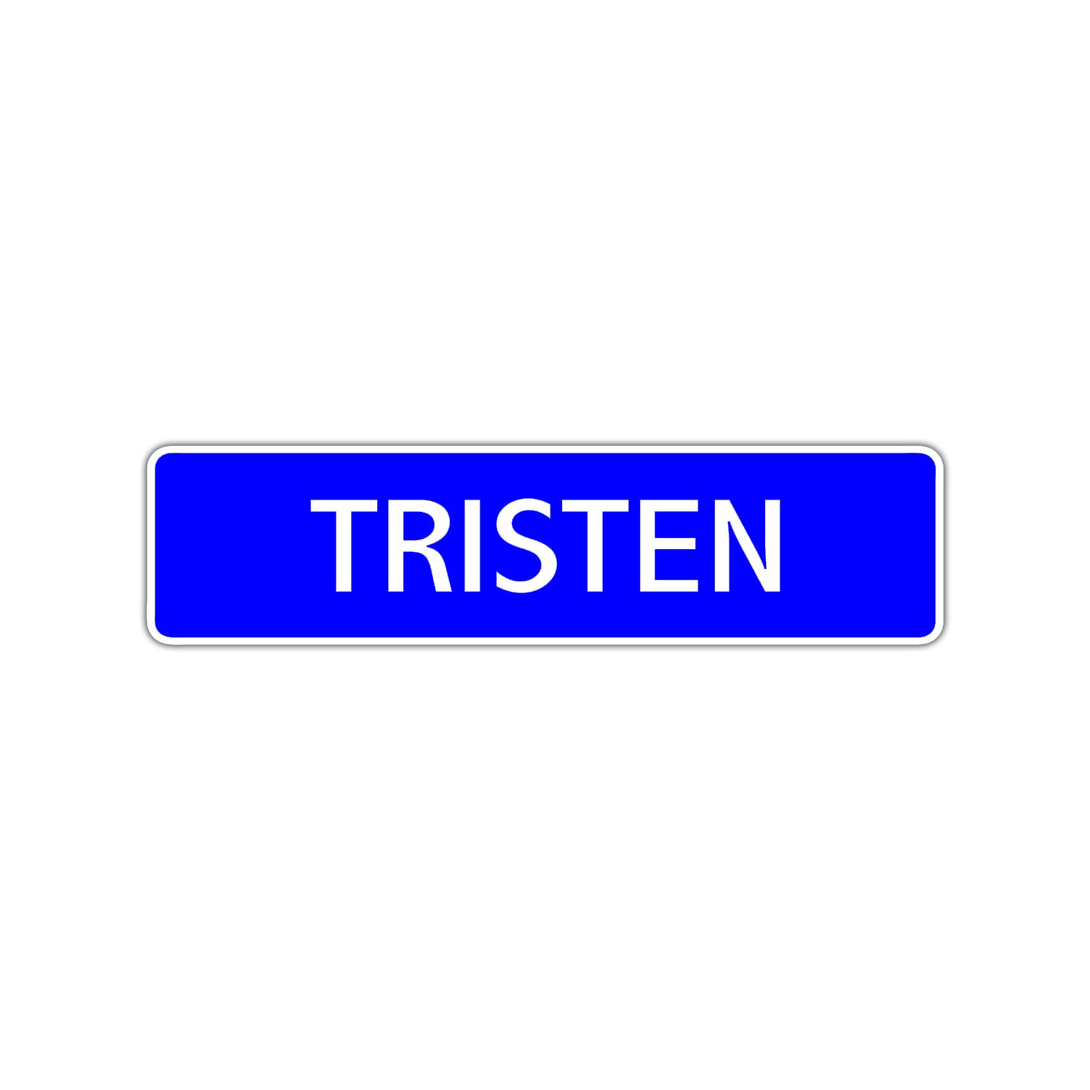 Tristen Street Sign Children Name Room Plate