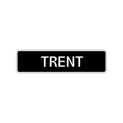 Trent Street Sign Children Name Room Plate