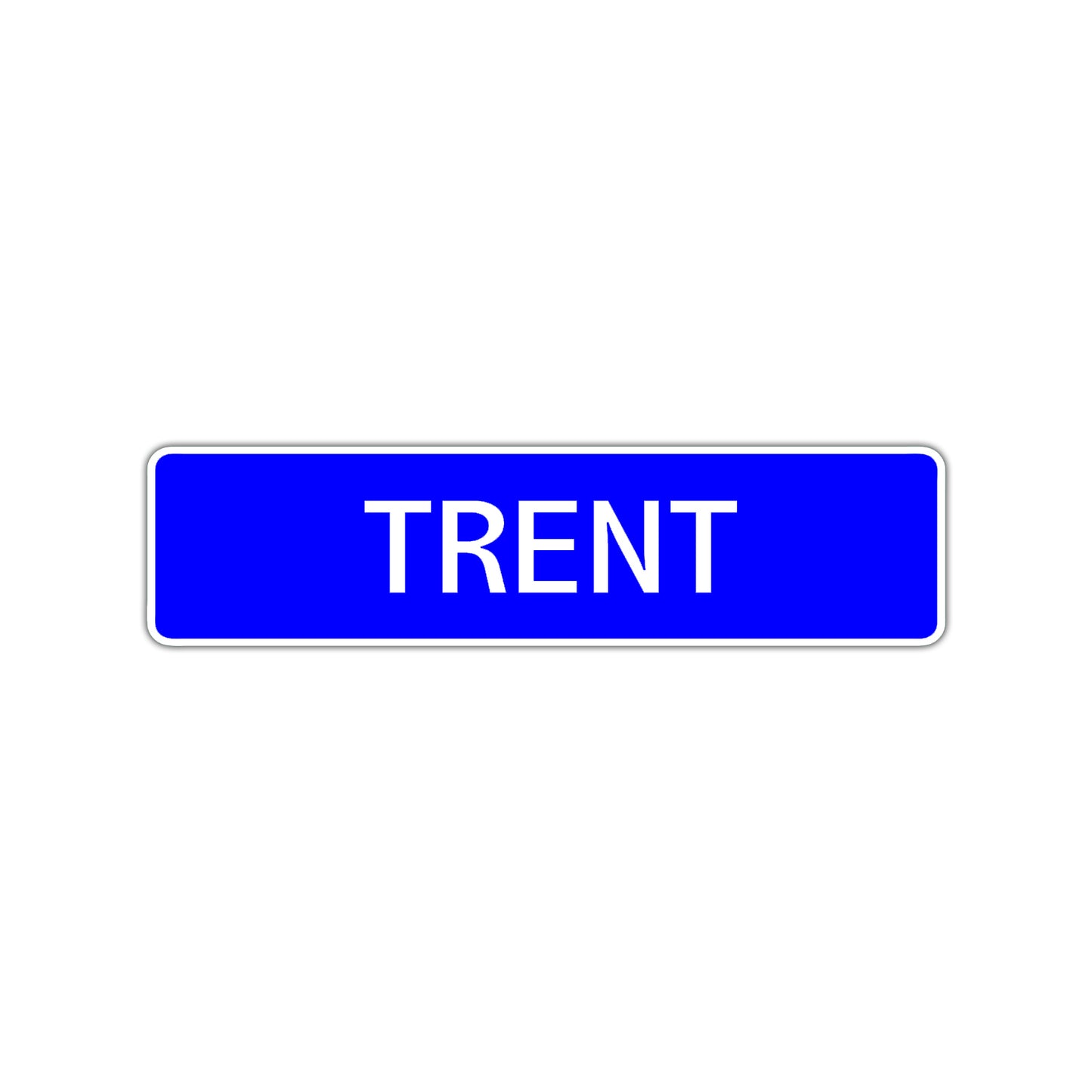 Trent Street Sign Children Name Room Plate