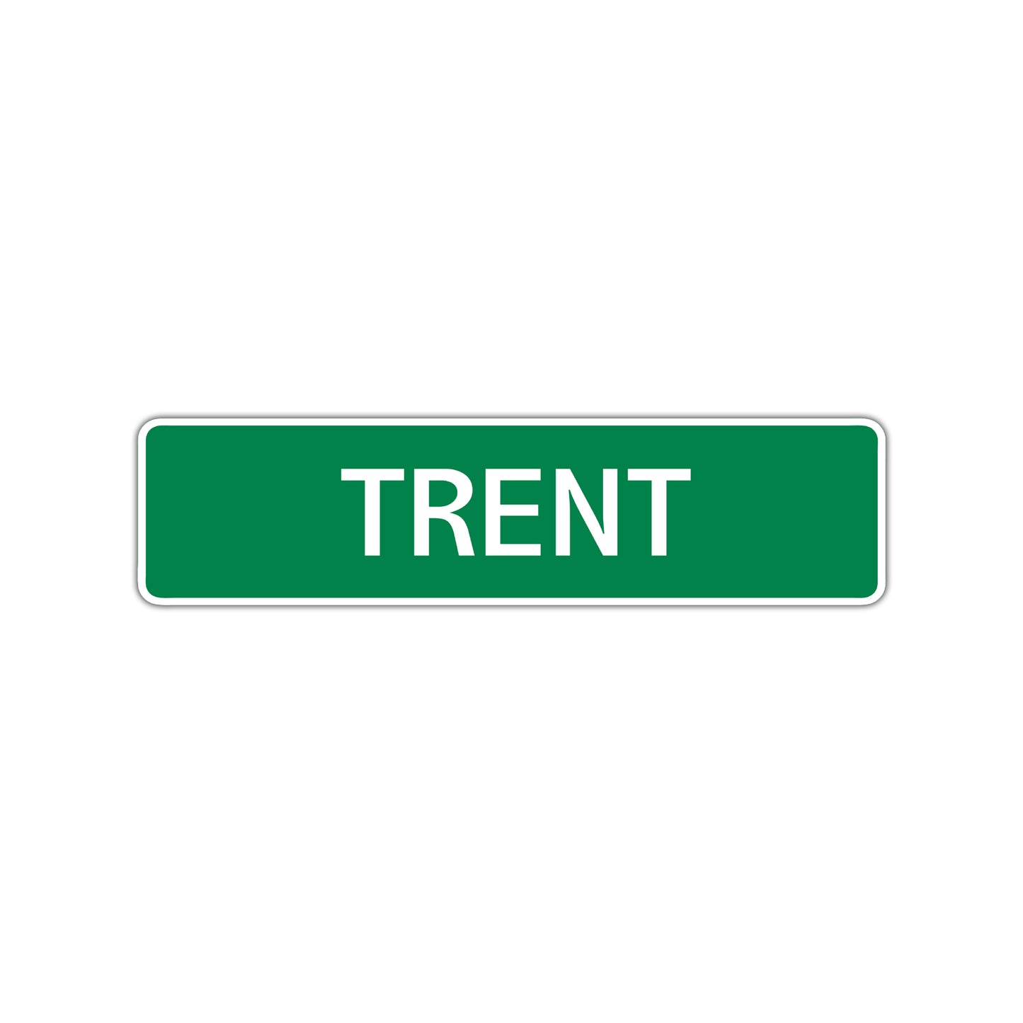 Trent Street Sign Children Name Room Plate