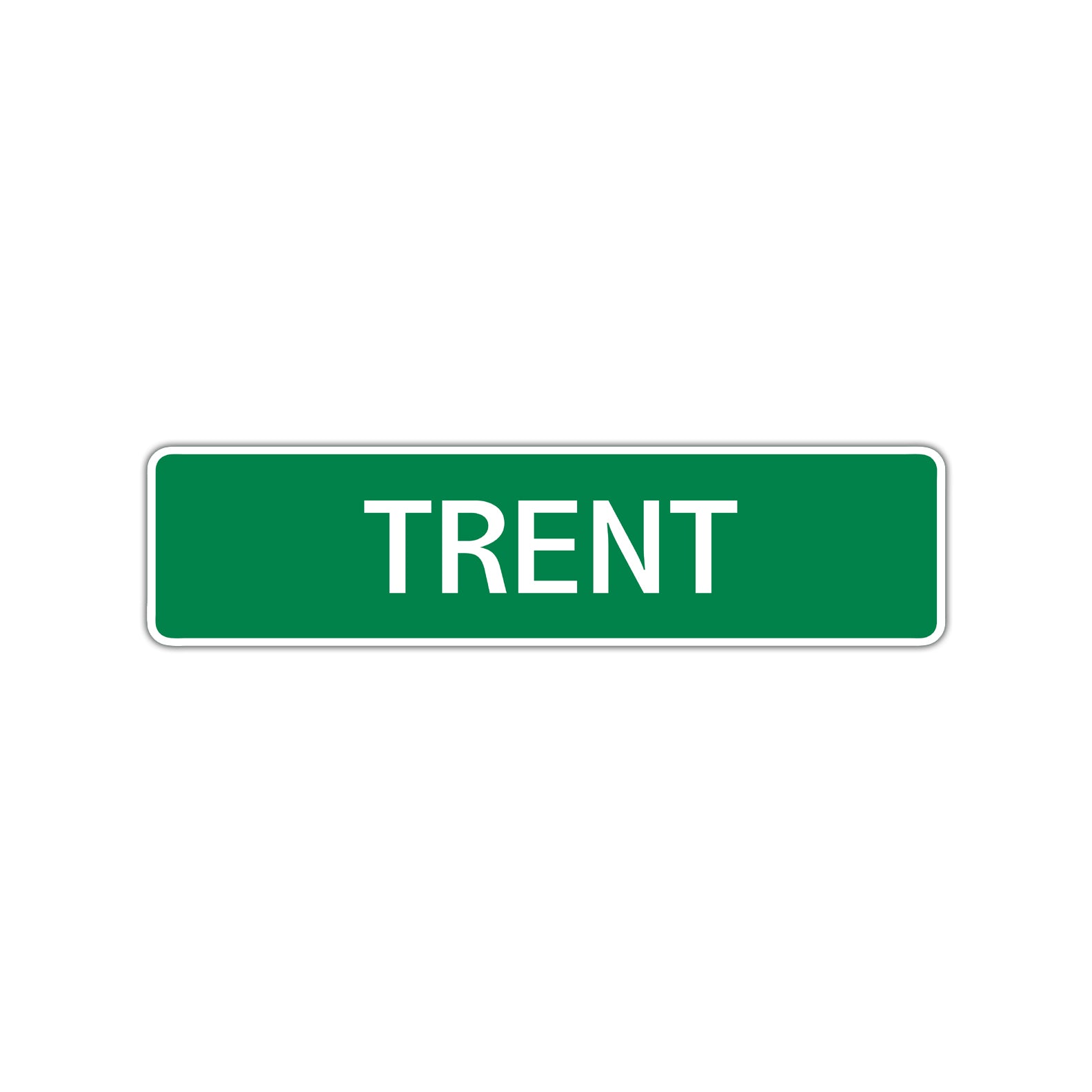 Trent Street Sign Children Name Room Plate