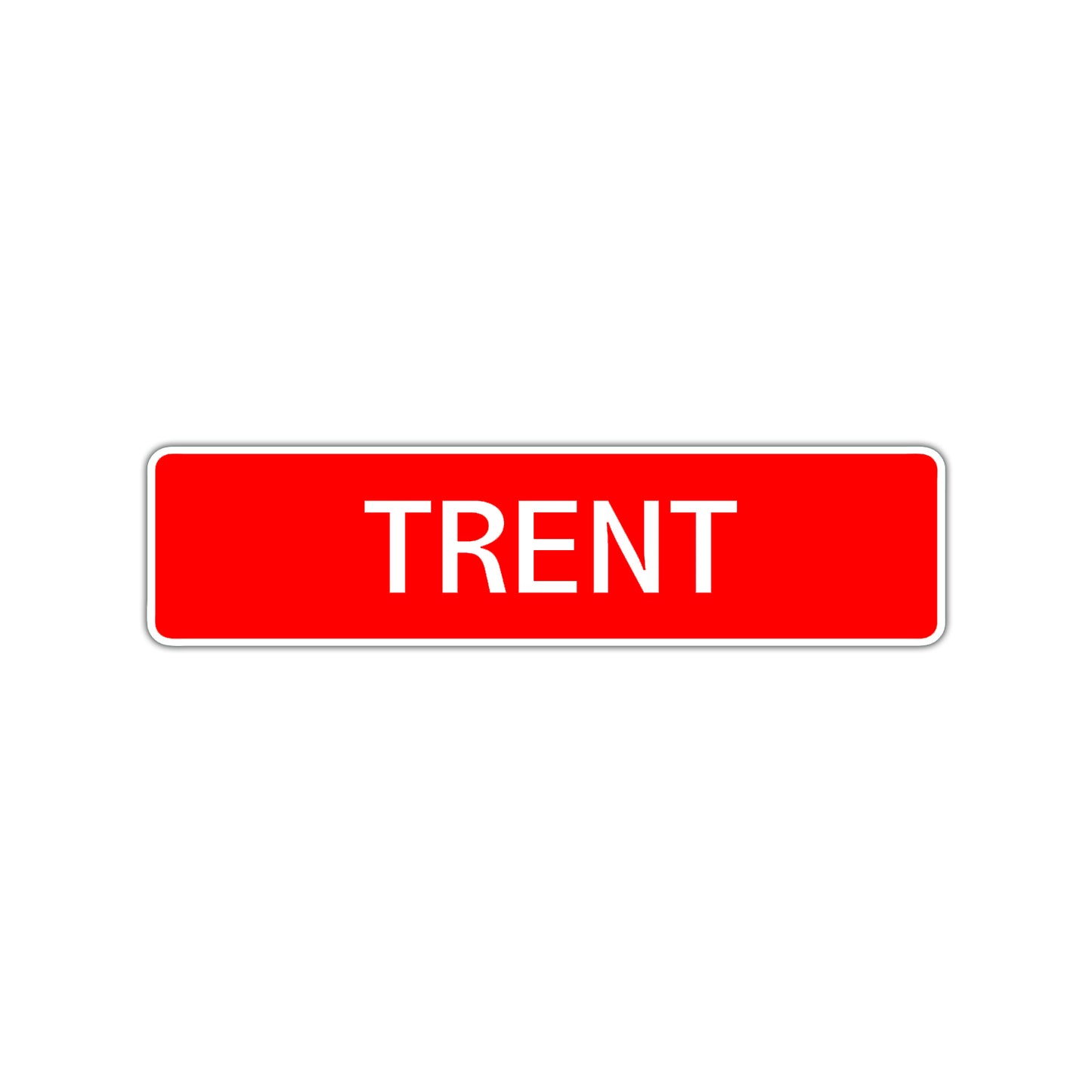 Trent Street Sign Children Name Room Plate