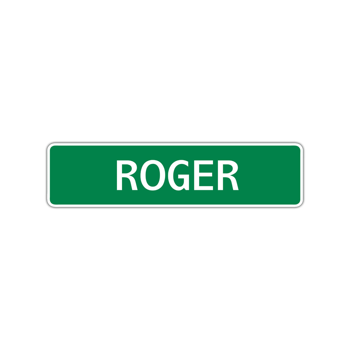 Roger Sign Example Roger Street Sign Children Name Room Plate – Sign Fever