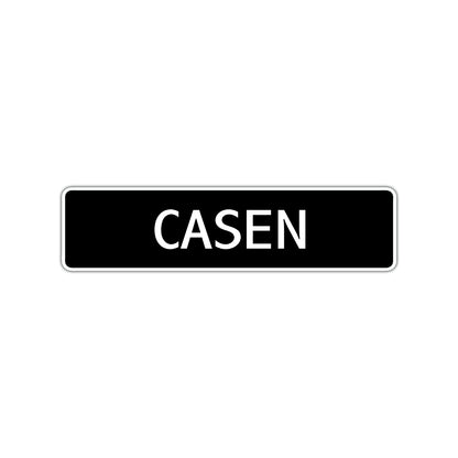 Casen Street Sign Children Name Room Plate