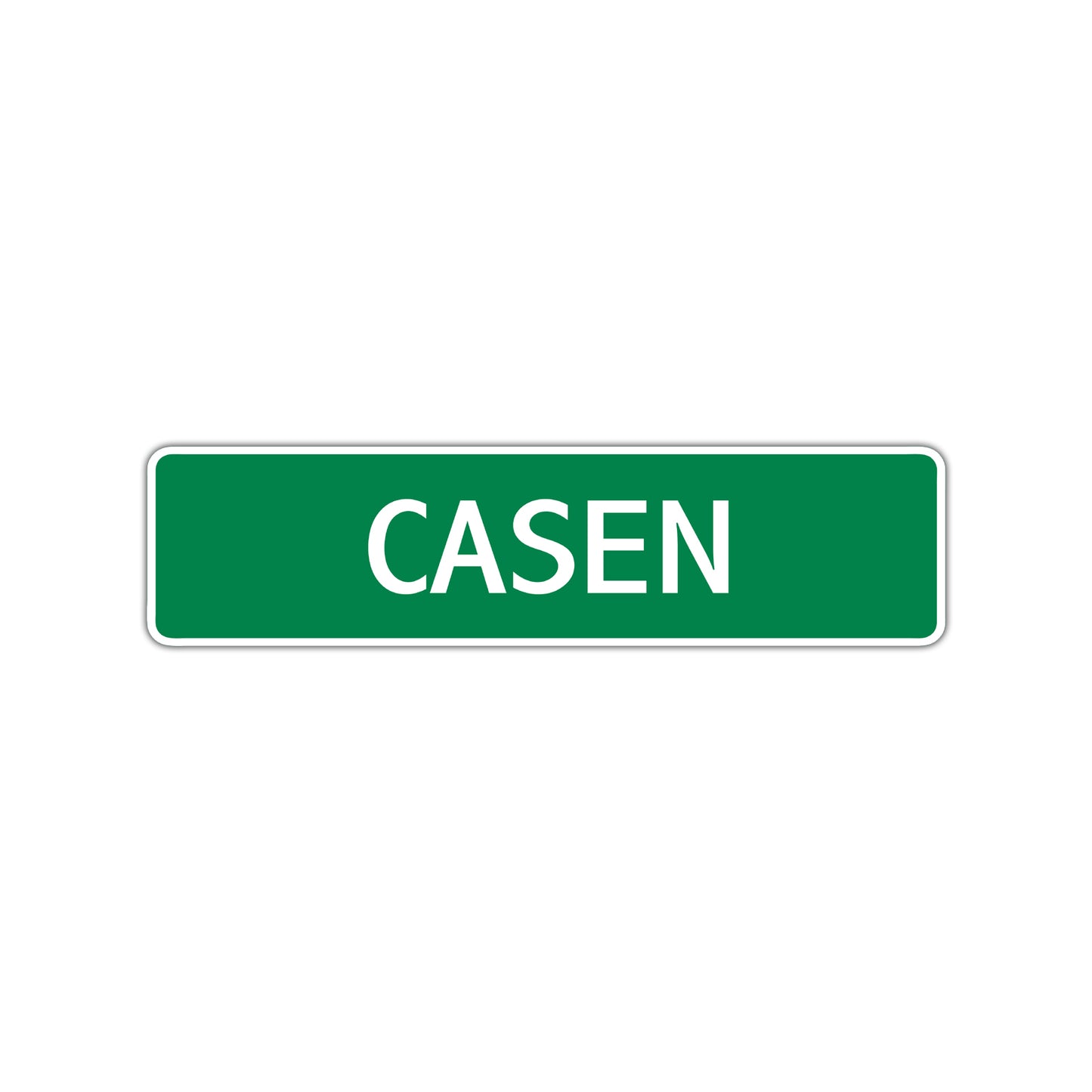 Casen Street Sign Children Name Room Plate