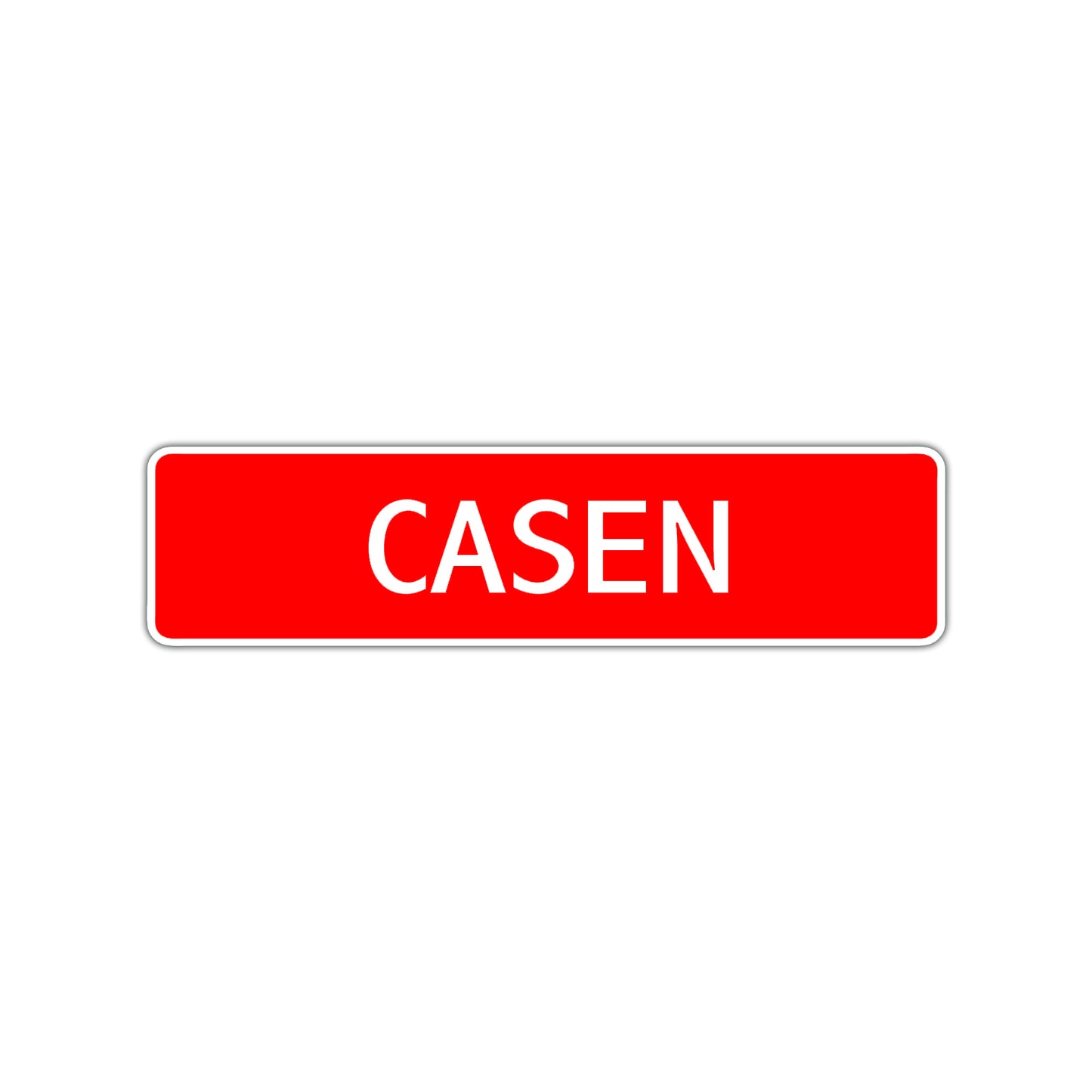 Casen Street Sign Children Name Room Plate