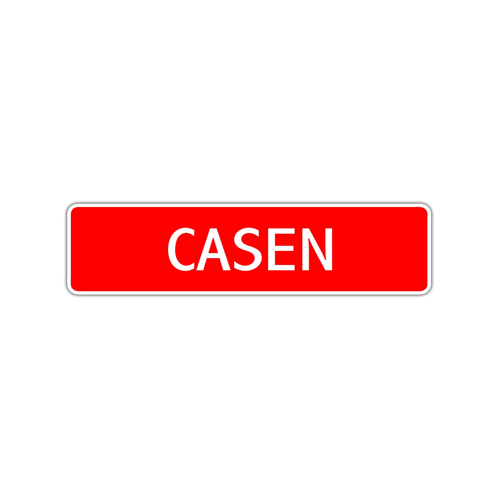 Casen Street Sign Children Name Room Plate