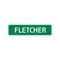 Fletcher Street Sign Children Name Room Plate