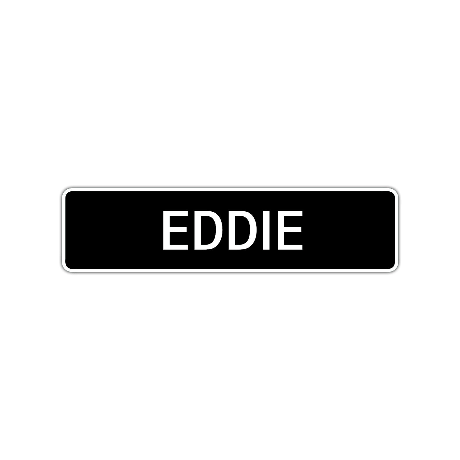 Eddie Street Sign Children Name Room Plate