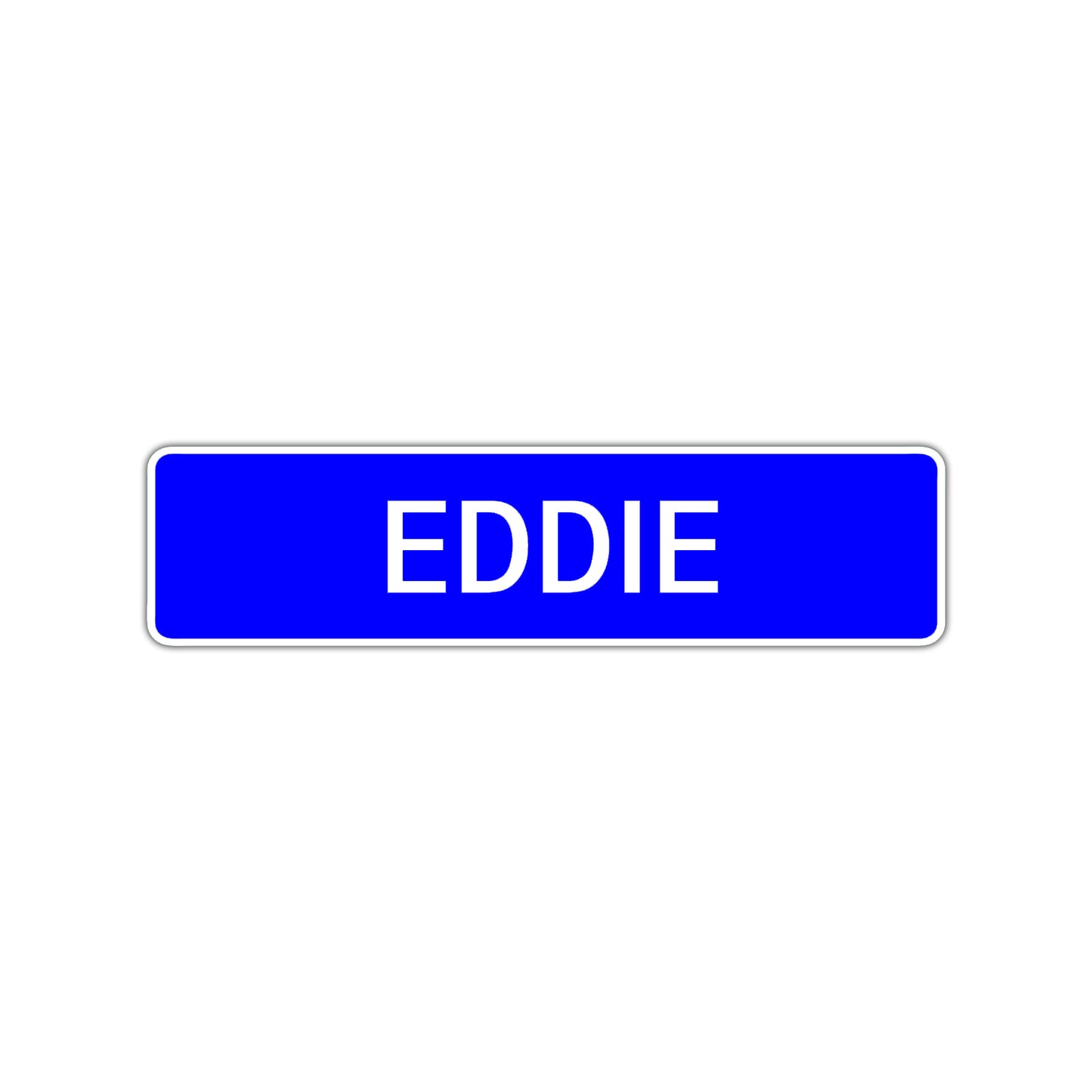 Eddie Street Sign Children Name Room Plate