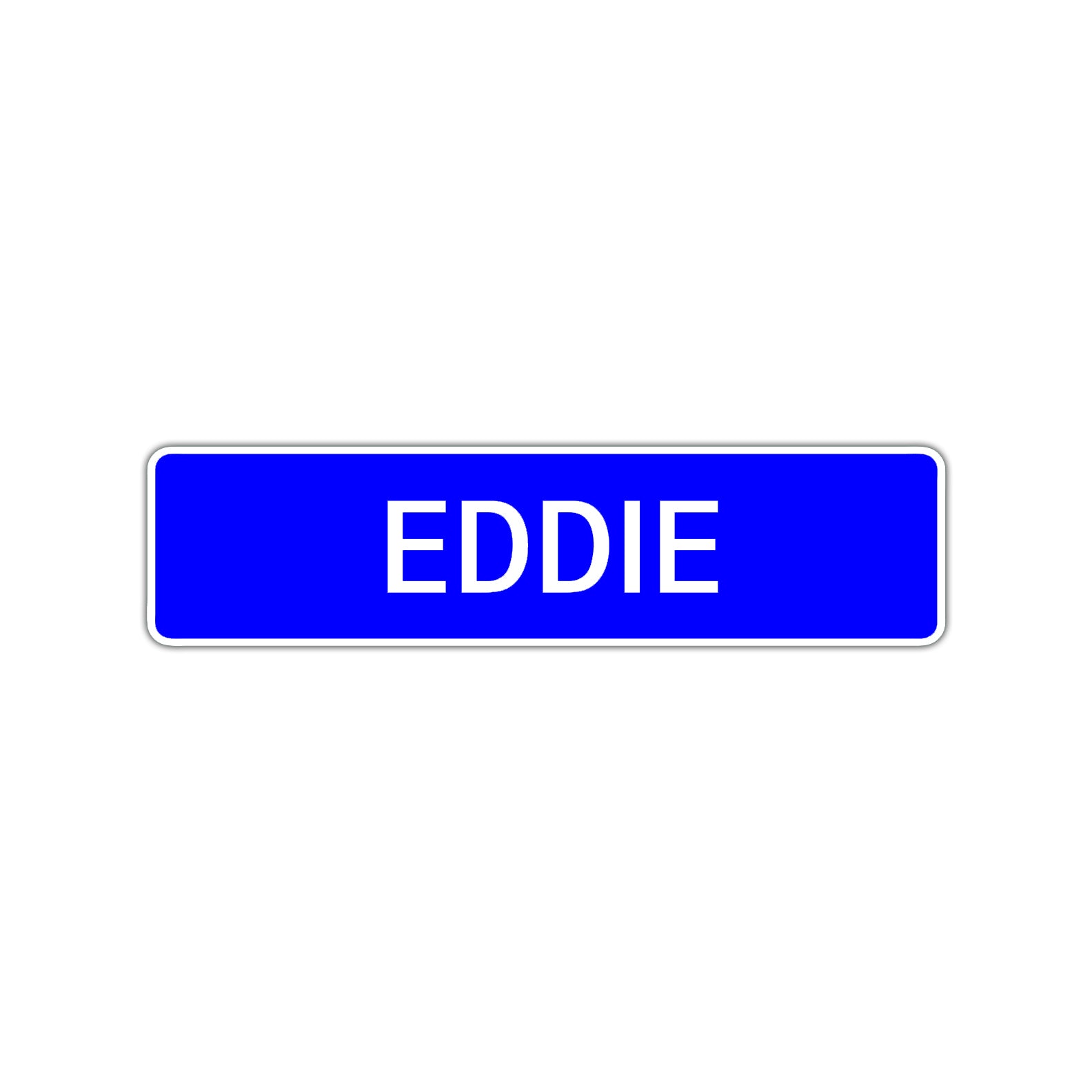Eddie Street Sign Children Name Room Plate