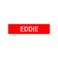 Eddie Street Sign Children Name Room Plate
