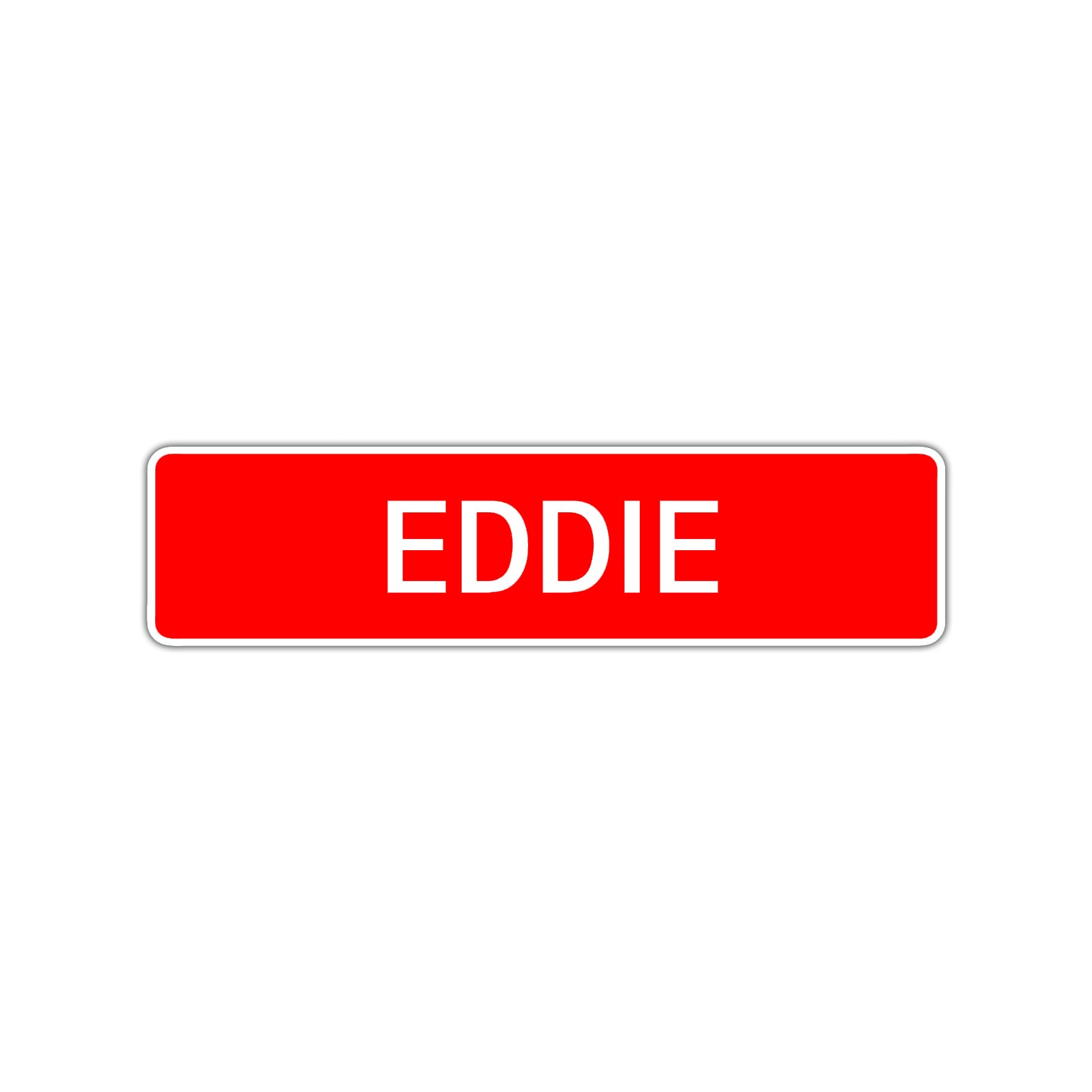 Eddie Street Sign Children Name Room Plate