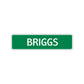 Briggs Street Sign Children Name Room Plate