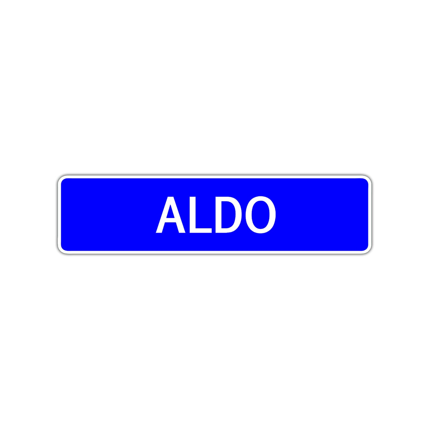 Aldo Street Sign Children Name Room Plate