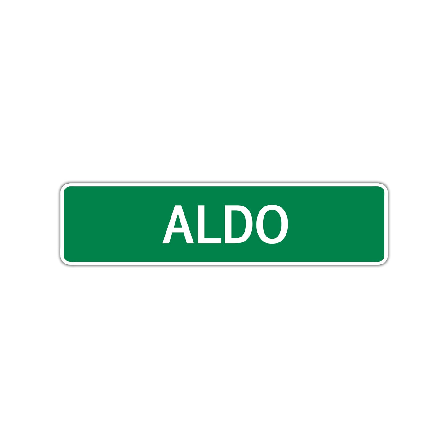 Aldo Street Sign Children Name Room Plate