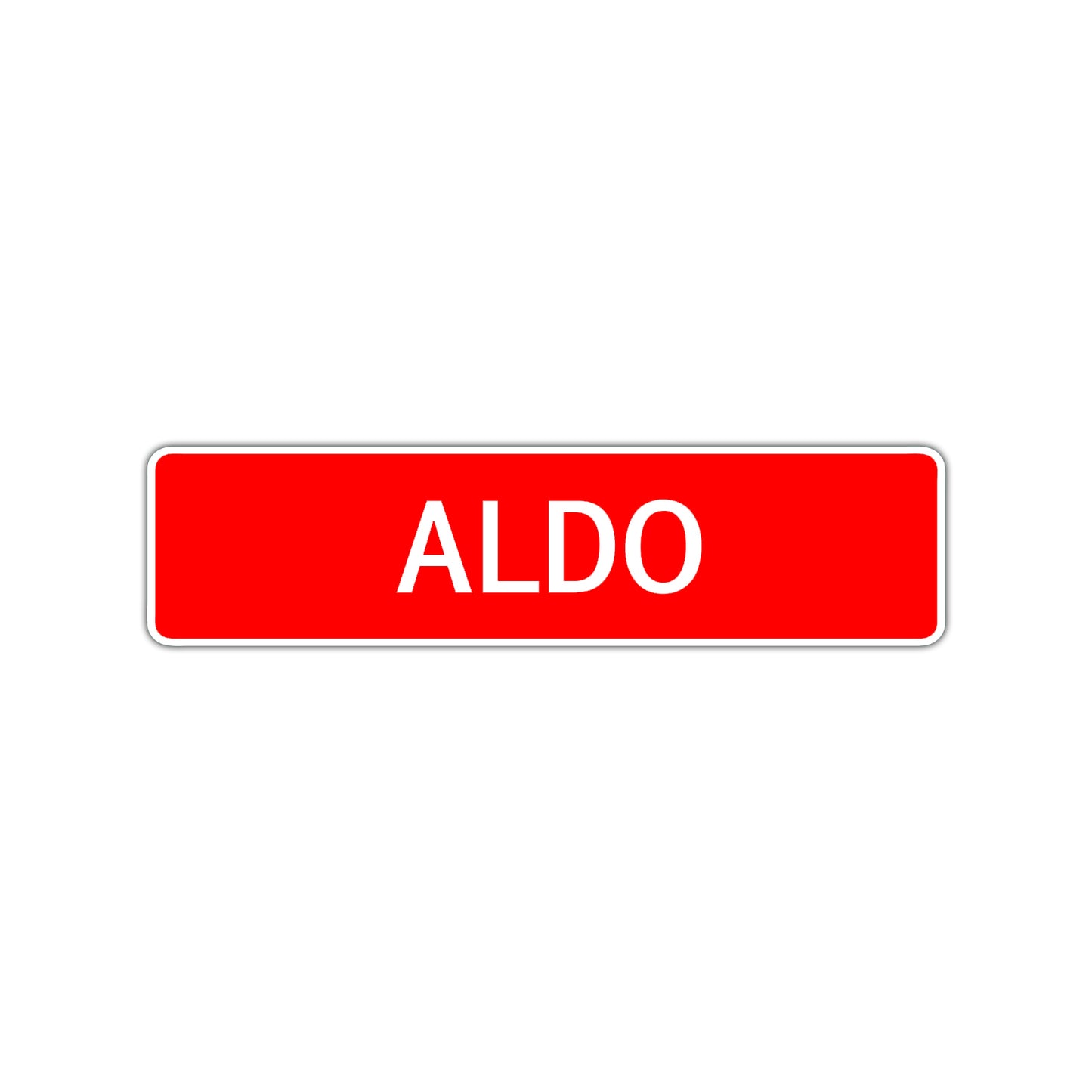 Aldo Street Sign Children Name Room Plate