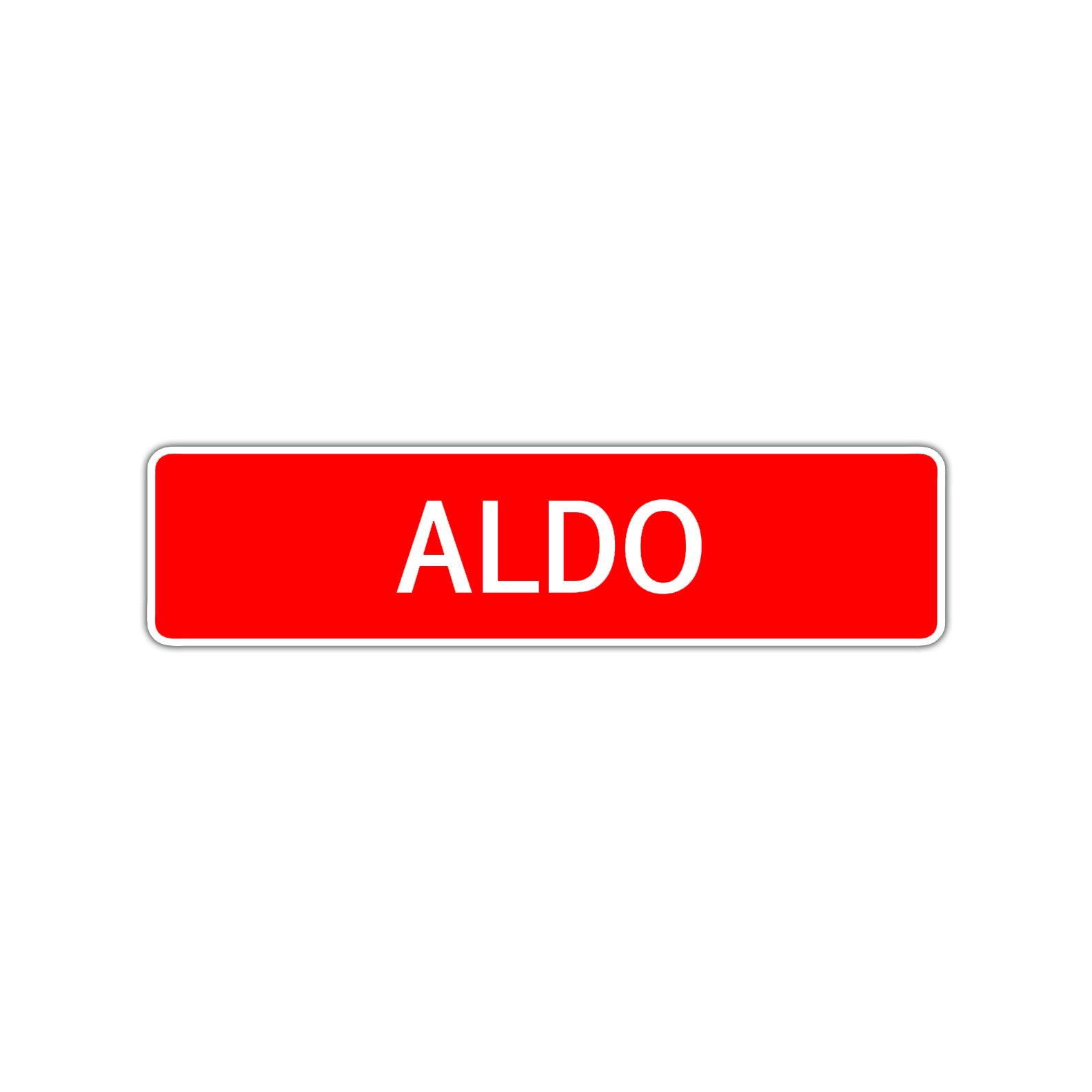 Aldo Street Sign Children Name Room Plate
