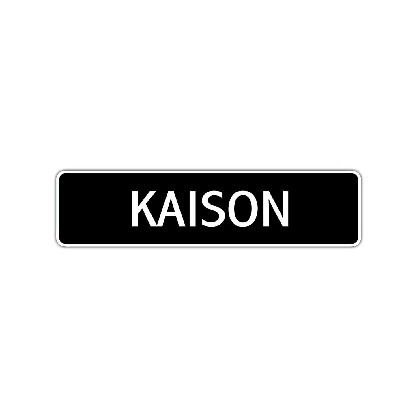 Kaison Street Sign Children Name Room Plate