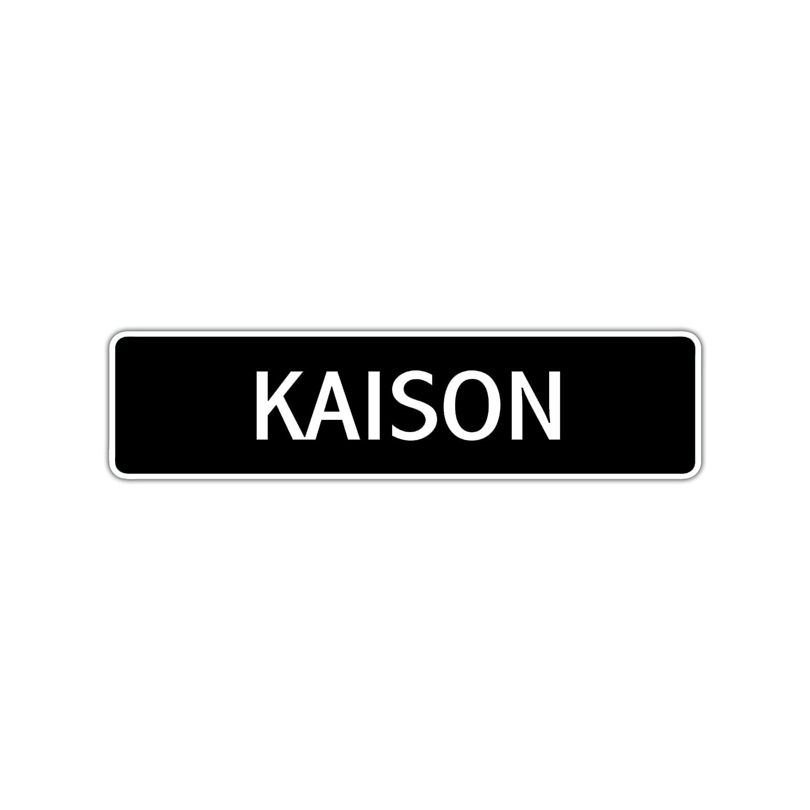 Kaison Street Sign Children Name Room Plate