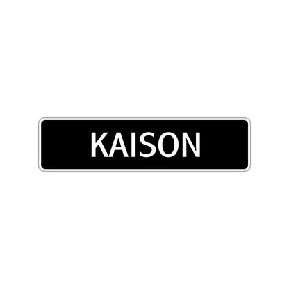 Kaison Street Sign Children Name Room Plate
