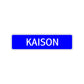 Kaison Street Sign Children Name Room Plate