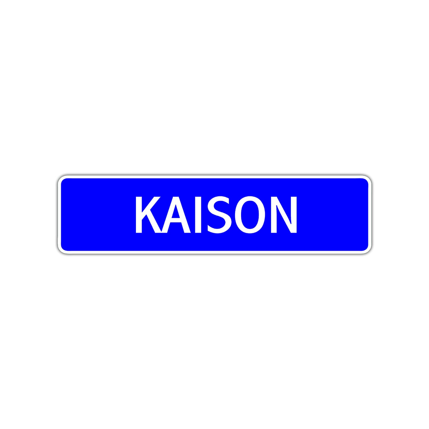 Kaison Street Sign Children Name Room Plate