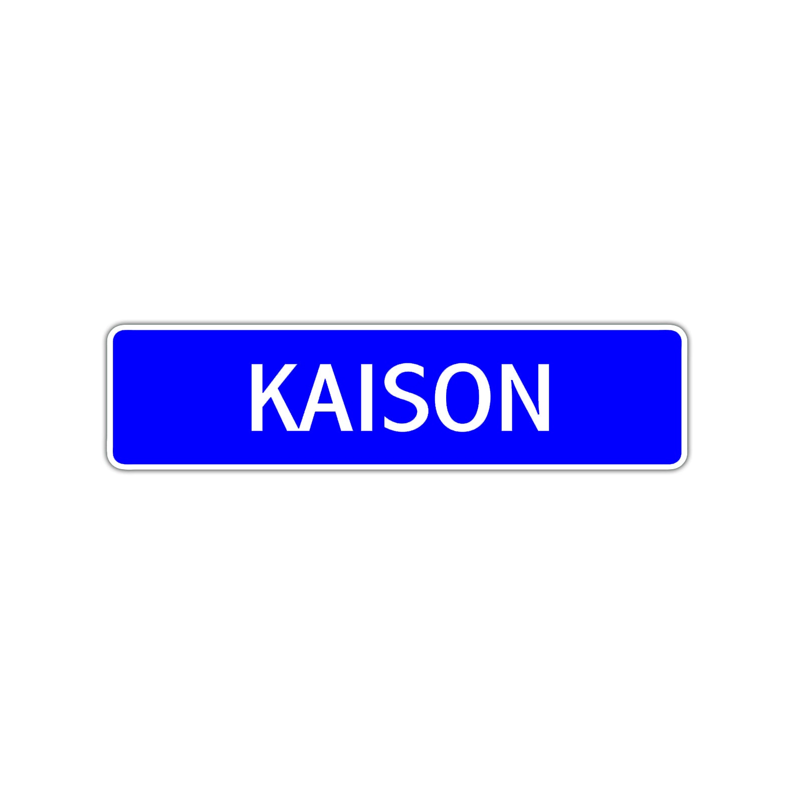 Kaison Street Sign Children Name Room Plate