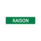 Kaison Street Sign Children Name Room Plate