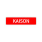Kaison Street Sign Children Name Room Plate