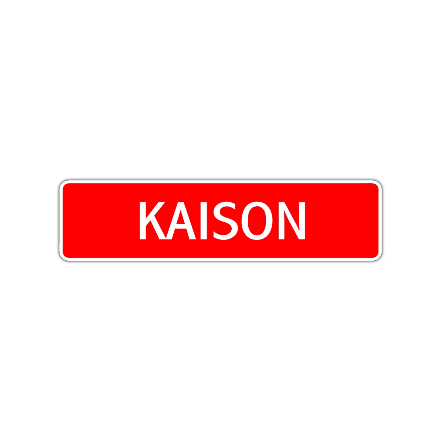 Kaison Street Sign Children Name Room Plate