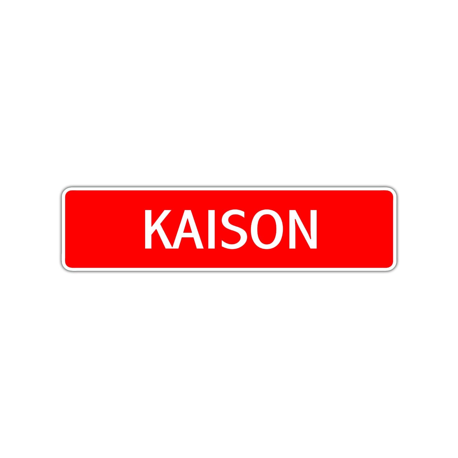 Kaison Street Sign Children Name Room Plate
