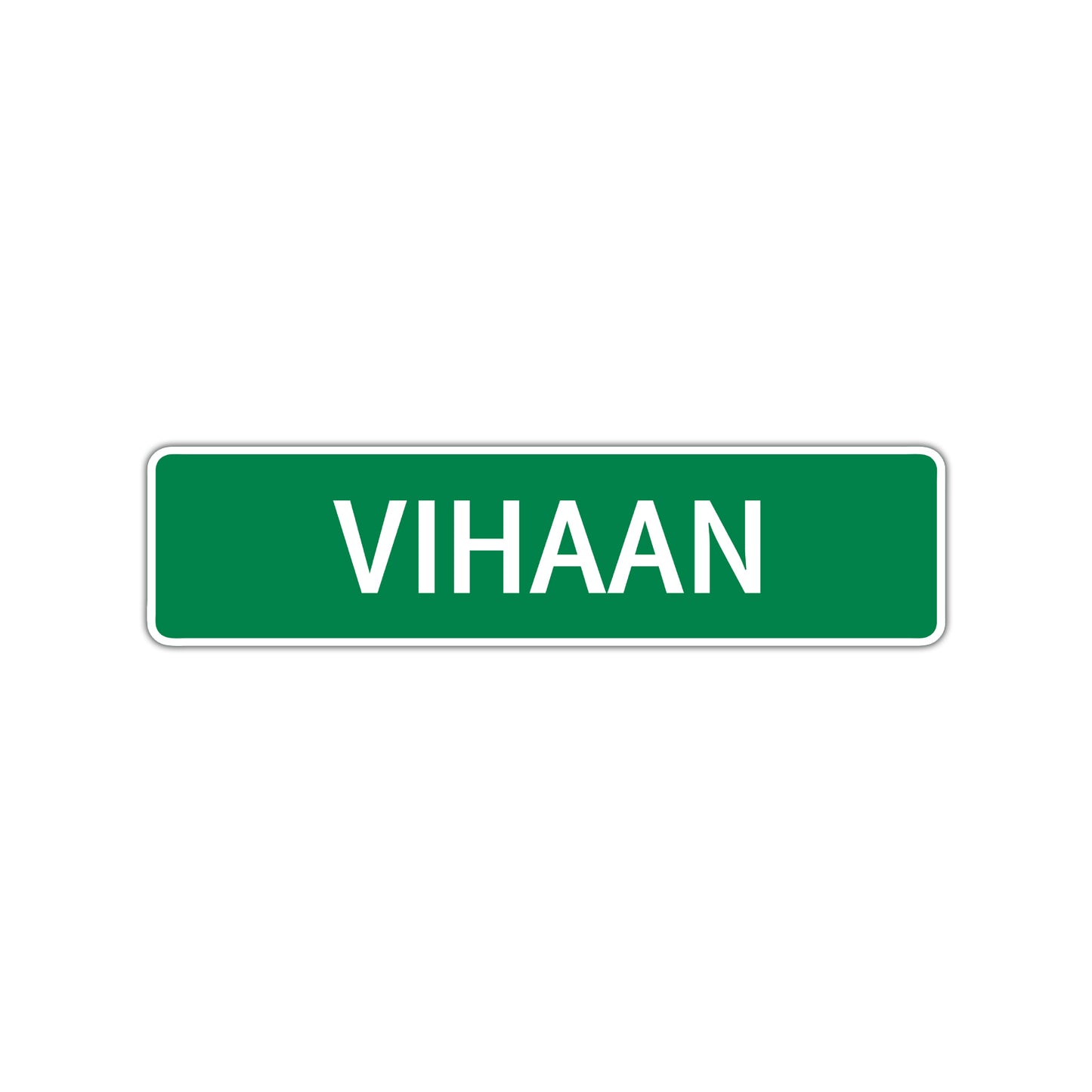 Vihaan Street Sign Children Name Room Plate