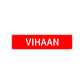 Vihaan Street Sign Children Name Room Plate