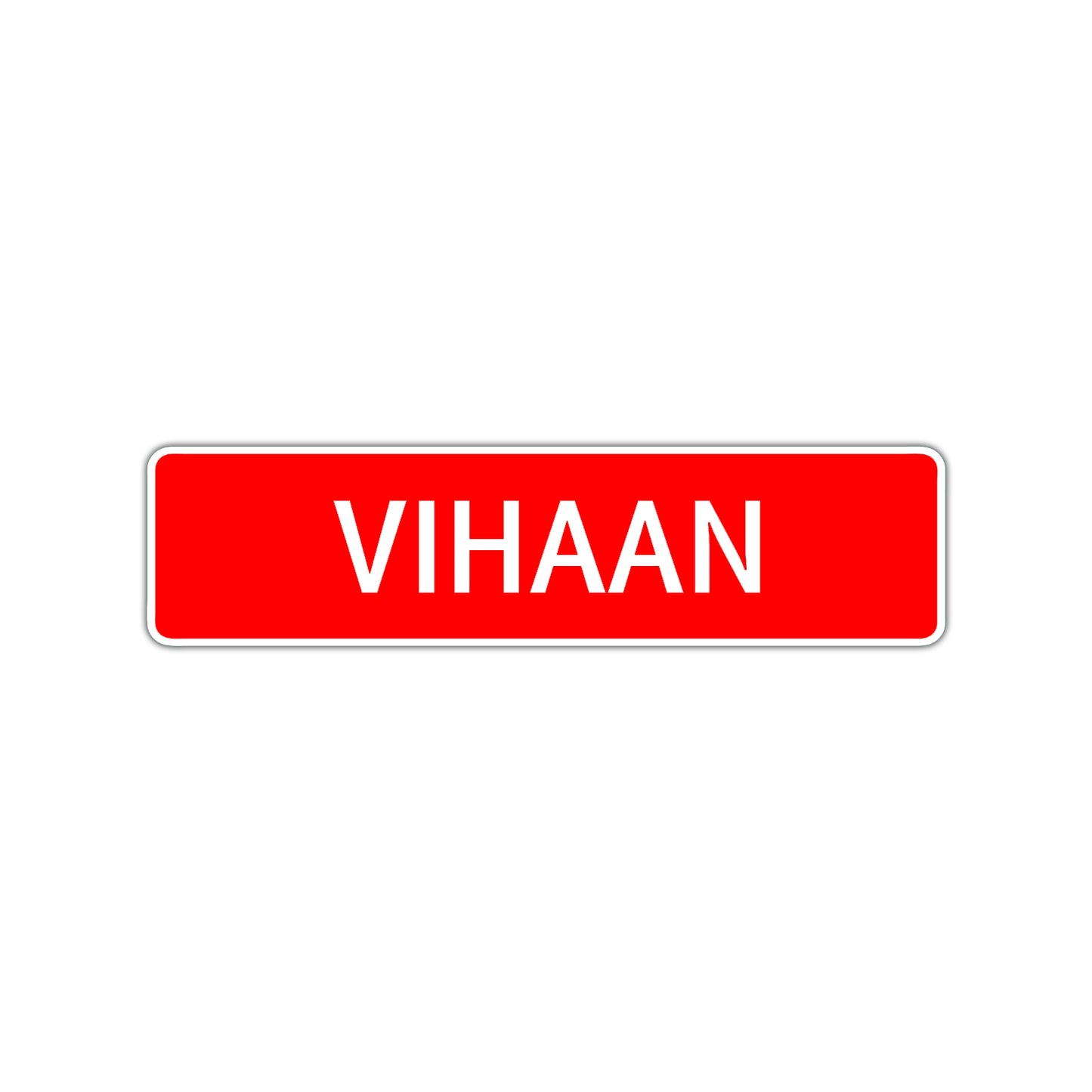 Vihaan Street Sign Children Name Room Plate