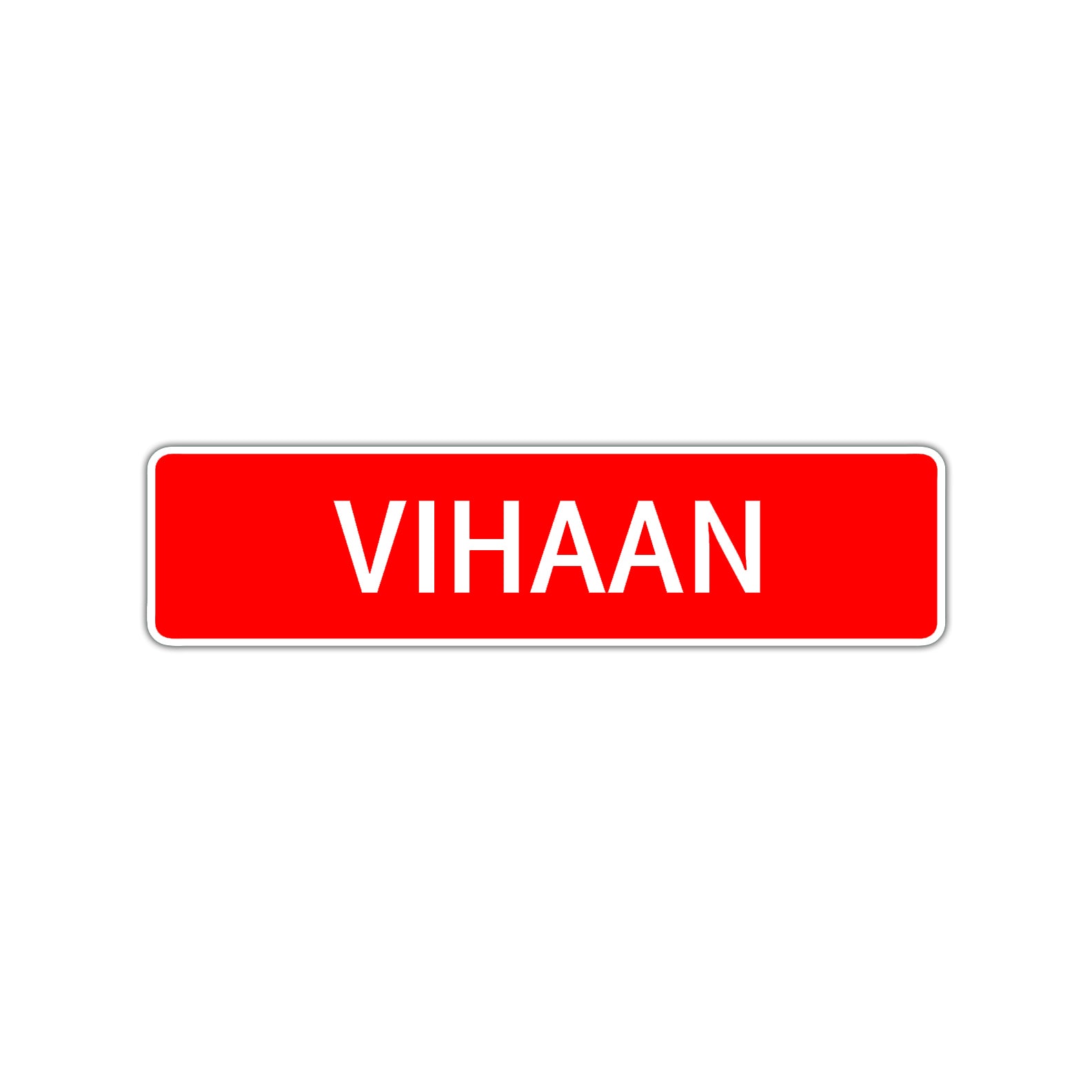 Vihaan Street Sign Children Name Room Plate