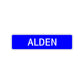 Alden Street Sign Children Name Room Plate