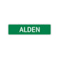 Alden Street Sign Children Name Room Plate