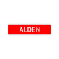 Alden Street Sign Children Name Room Plate