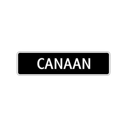 Canaan Street Sign Children Name Room Plate