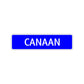 Canaan Street Sign Children Name Room Plate