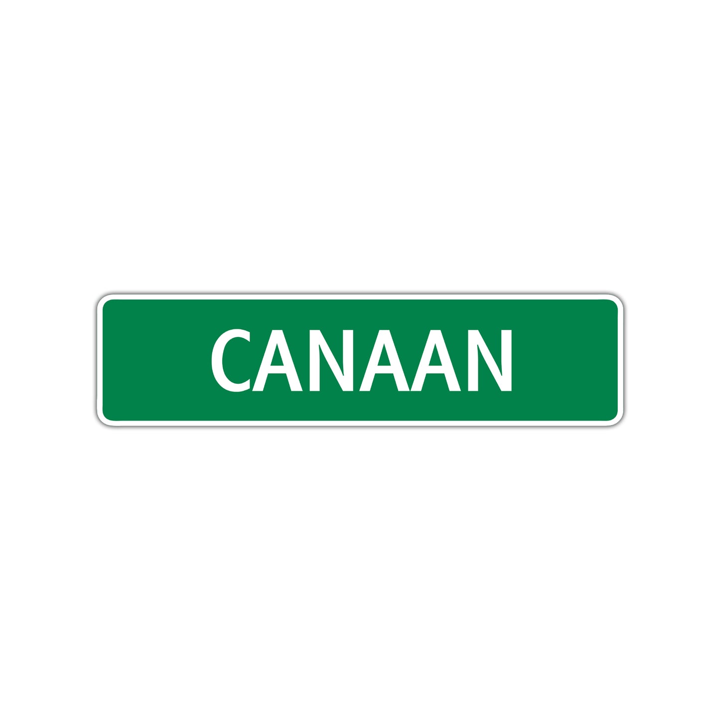 Canaan Street Sign Children Name Room Plate