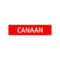 Canaan Street Sign Children Name Room Plate