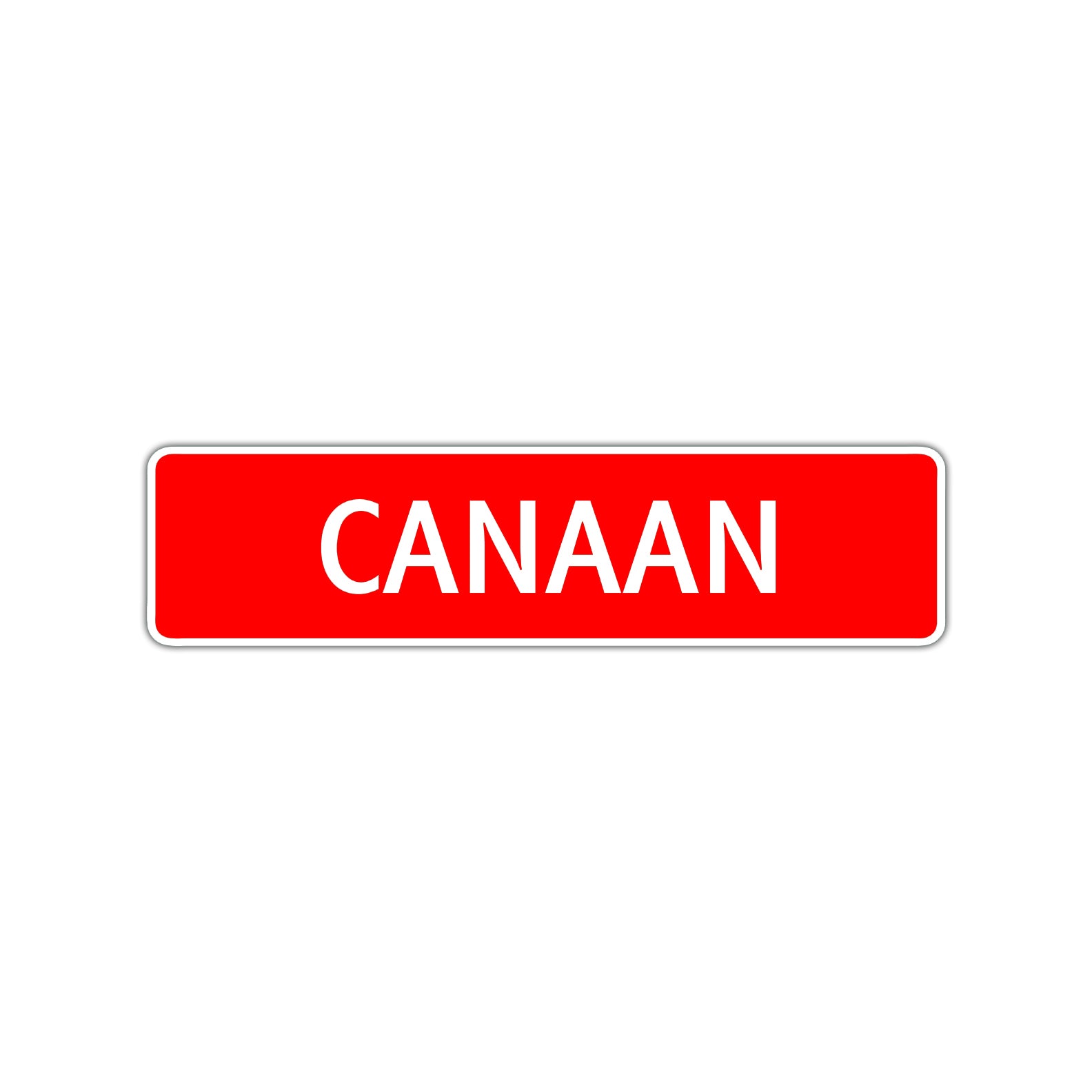 Canaan Street Sign Children Name Room Plate