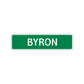 Byron Street Sign Children Name Room Plate