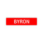 Byron Street Sign Children Name Room Plate
