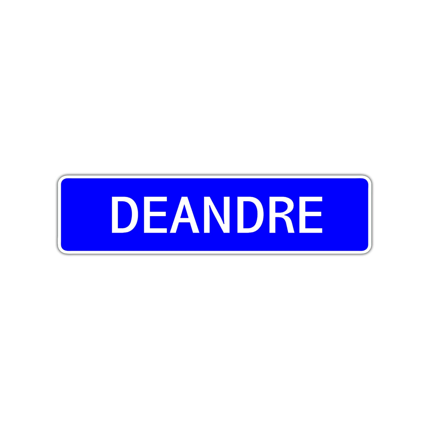 Deandre Street Sign Children Name Room Plate