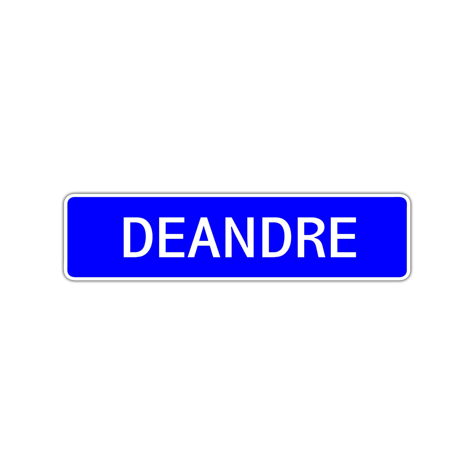 Deandre Street Sign Children Name Room Plate